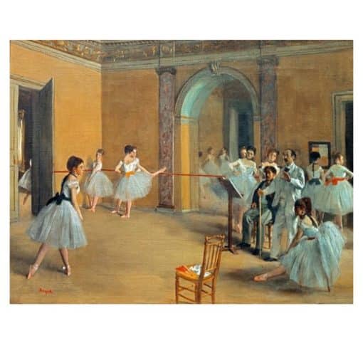 The Dance Class by Edgar Degas Printed on Canvas - Image 3