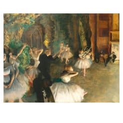 Edgar Degas 1874 The Rehearsal of the Ballet Onstage
