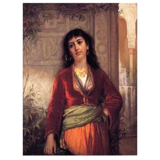 John W. Waterhouse 1873 The Unwelcome Companion (Street Scene in Cairo)