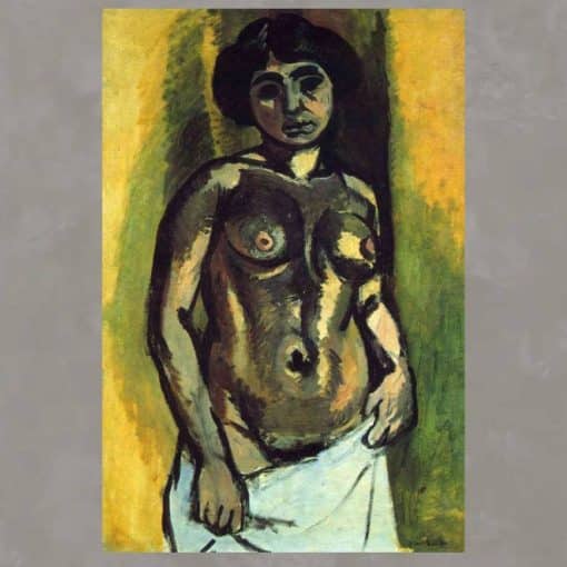 Nude Black and Gold by Henri Matisse Printed on Canvas - Image 3