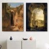 Paintings by Antonie Sminck Pitloo Printed on Canvas