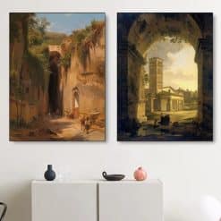 Paintings by Antonie Sminck Pitloo Printed on Canvas