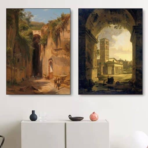 Paintings by Antonie Sminck Pitloo Printed on Canvas