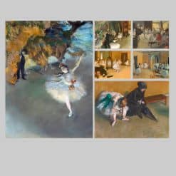The Dance Class by Edgar Degas Printed on Canvas