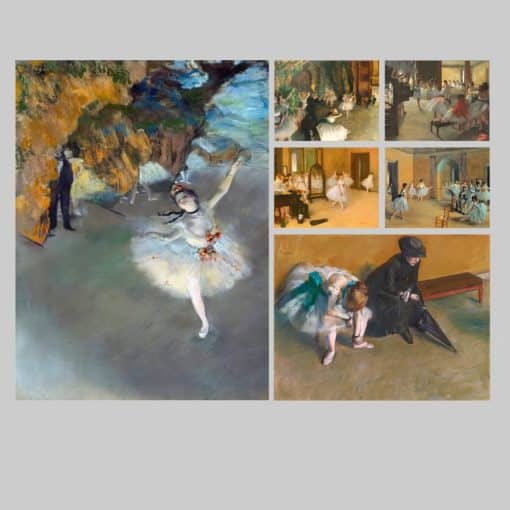 The Dance Class by Edgar Degas Printed on Canvas