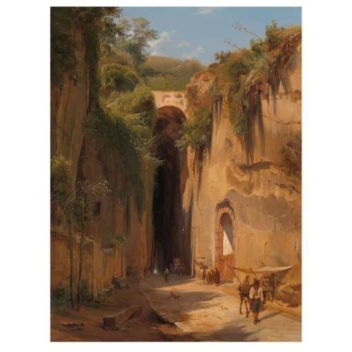 The Grotto of Posillipo at Naples by Antonie Sminck Pitloo 1826