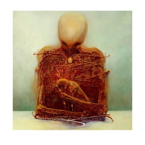 Untitled Paintings by Zdzislaw Beksinski Printed on Canvas - Image 2