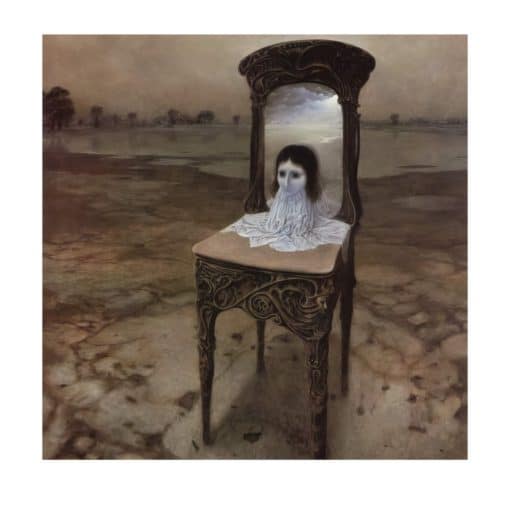 Untitled Paintings by Zdzislaw Beksinski Printed on Canvas - Image 8