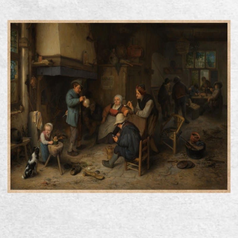 Adriaen van Ostade 1661 Peasants in an Interior