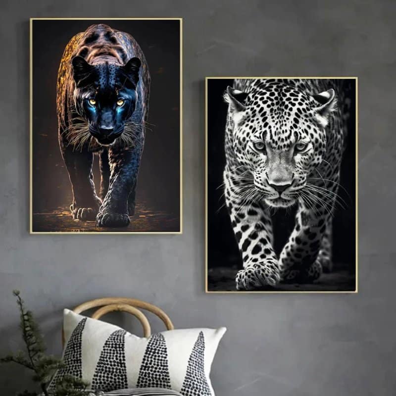 Images of Panthers Printed on Canvas