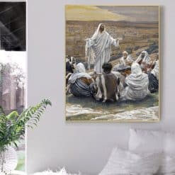 Jesus and His Disciples by James Tissot Printed on Canvas