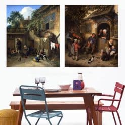 Paintings by Adriaen van Ostade Printed on Canvas