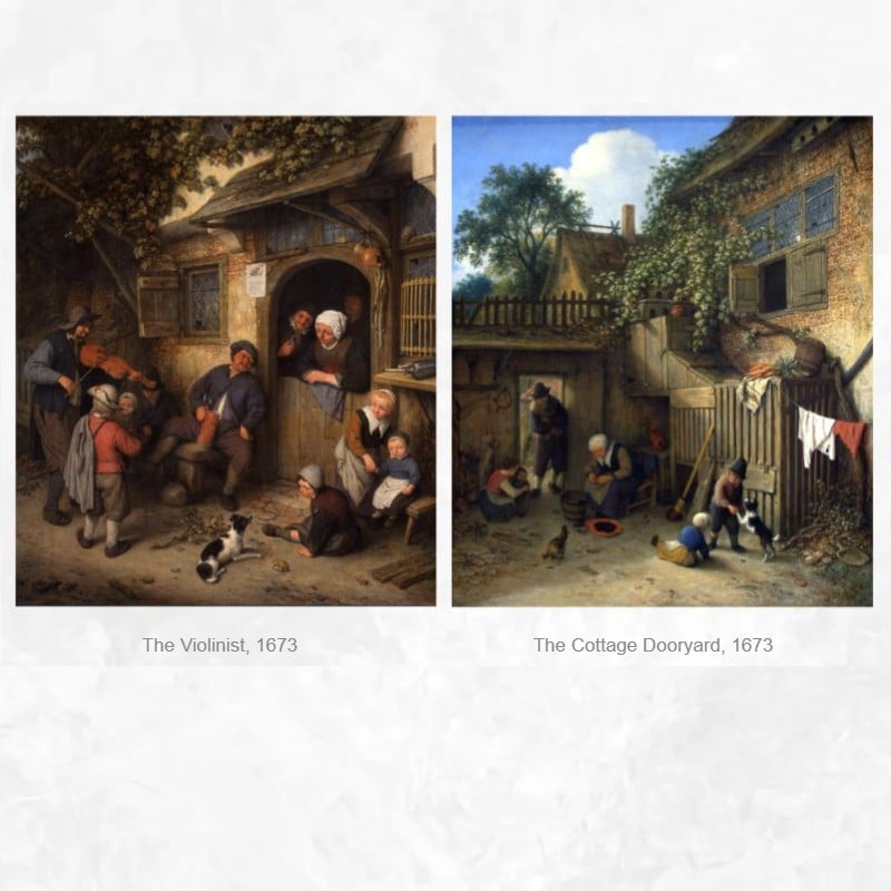 Paintings by Adriaen van Ostade Printed on Canvas