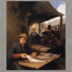 The Fish Market by Adriaen van Ostade 1659