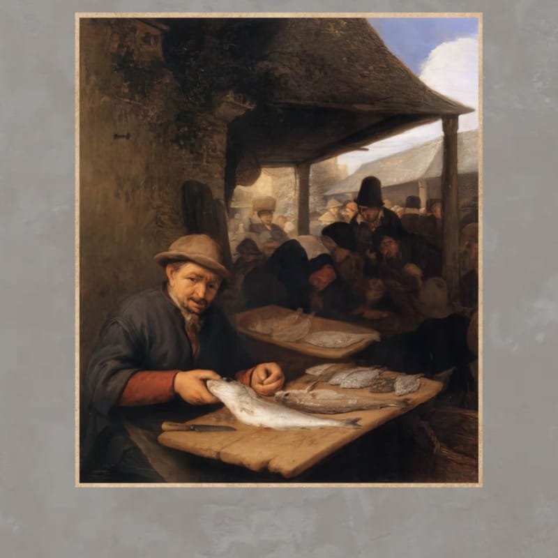 The Fish Market by Adriaen van Ostade 1659