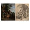 The Quacksalver by Adriaen van Ostade Printed on Canvas