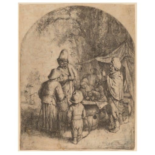 The Quacksalver by Adriaen van Ostade Printed on Canvas - Image 3
