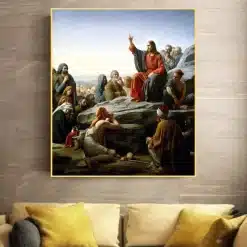 The Sermon on the Mount by Carl Bloch Printed on Canvas