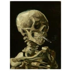 Vincent van Gogh 1886 Head of a Skeleton with a Burning Cigarette